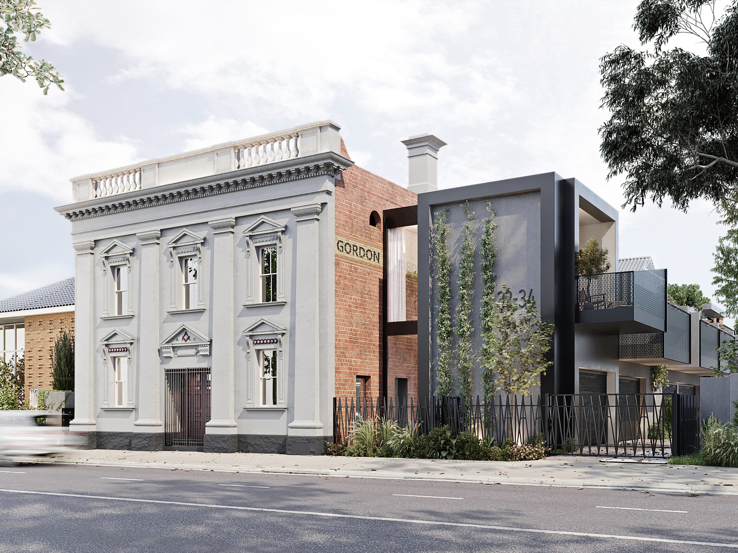 3 D Front South East Elevation Maribyrnong Rd